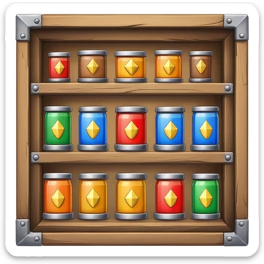medieval resource storage bar sticker