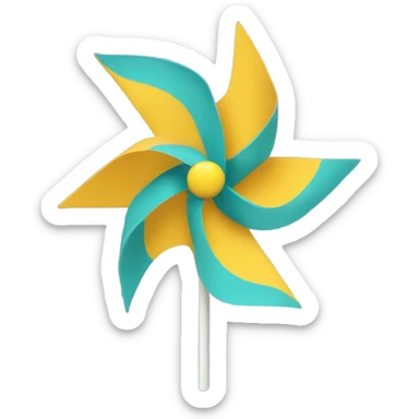 A simple pinwheel sticker