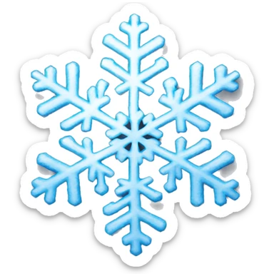 Snowflake sticker