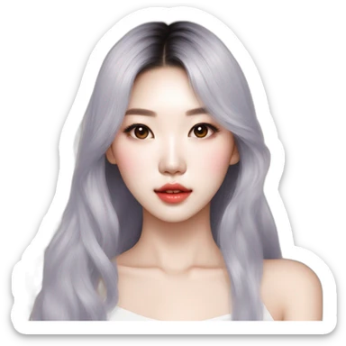 Gorgeous Asian wearing Ulzzang Fashion doing a Photoshoot (detailed_face1.2) sticker