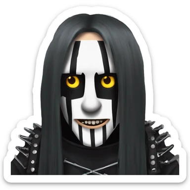 Joey Jordison Slipknot with this style : hardmetal gothic sticker
