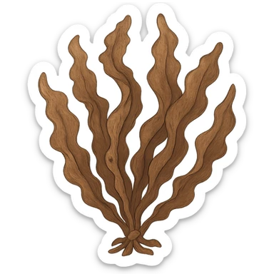 ghibli style brown seaweed sticker