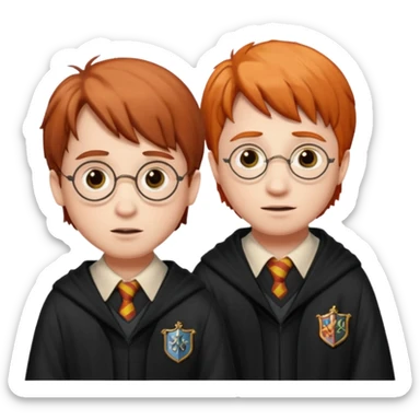 Harry potter et ron wisley sticker