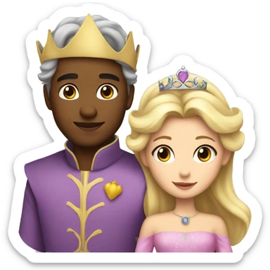 Princess and prince  sticker