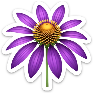 cone flower sticker