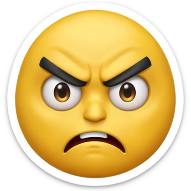 A mad emoji  sticker