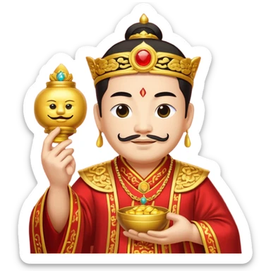 Chinese God of Wealth sticker