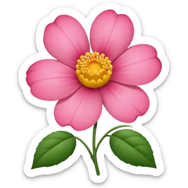 Flor rosada sticker
