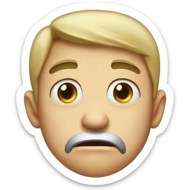 A face of disgust  sticker