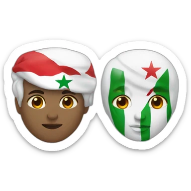 Syria and Lebanon sticker