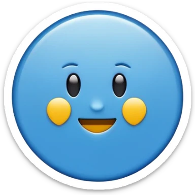 Minimalist certified emoji badge, blue verification checkmark inside a clean circle, flat design, emoji style, high contrast, simple shapes, transparent background, looks good at small size sticker