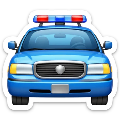police car sticker