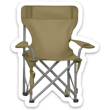 Khaki colored camping chair sticker
