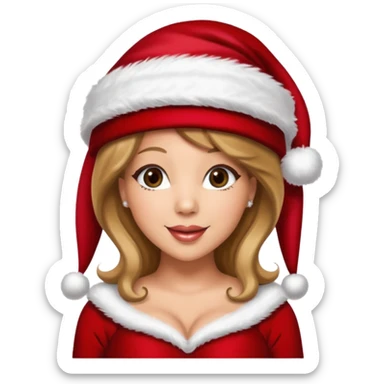 mariah carey christmas sticker