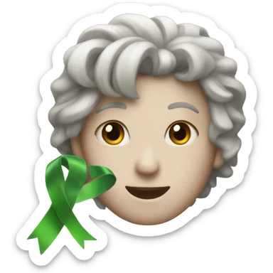 A propos with à ribbon sticker