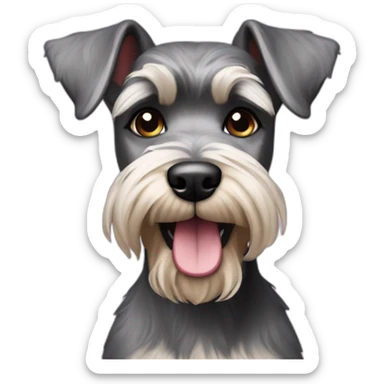 schnauzer dog sweet sixteen  sticker