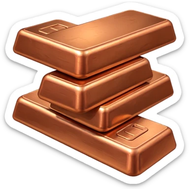 copper ingots sticker