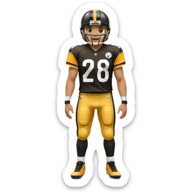 Steelers football team sticker