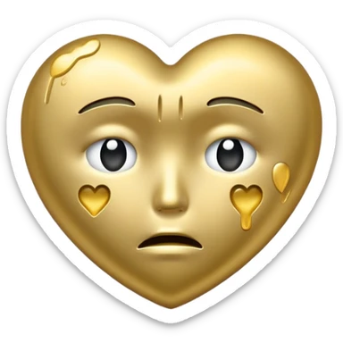Un corazón llorando sticker