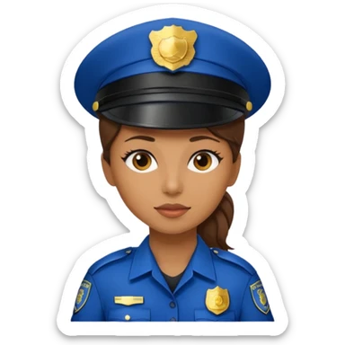 Female Police Officer sticker