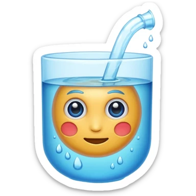 Quero que, com base nos emojis da apple, crie um emoji de gelo derretendo sticker