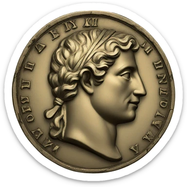 antique coin  sticker