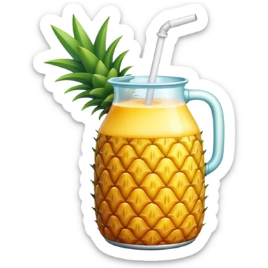Pineapple juice bottle  sticker