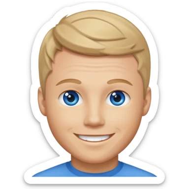 Brian Littrell with blue eyes sticker