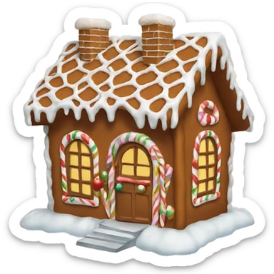 gingerbread house sticker