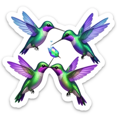 MORE HUMMINGBIRDS sticker