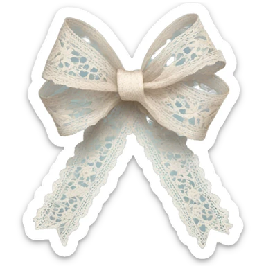 lace ribbon sticker