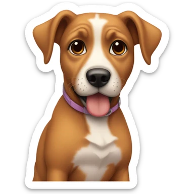 Cachorro caramelo com Juliet sticker