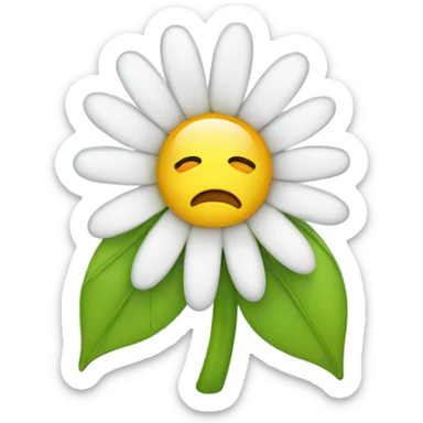 Crying Daisy sticker