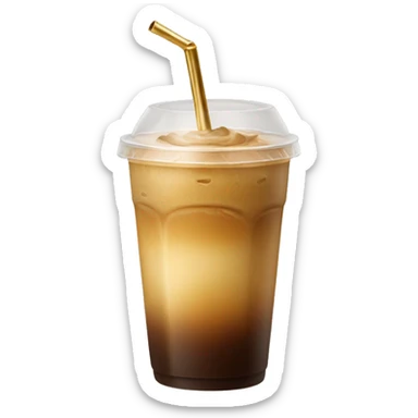 Gold Ice coffee sticker