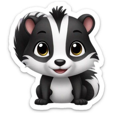 cute skunk sticker