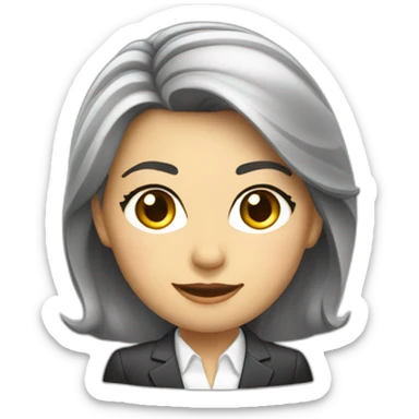 una mujer ejecutiva de la empresa nissan autos sticker