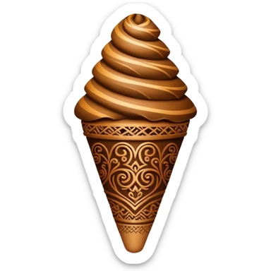 henna cone sticker