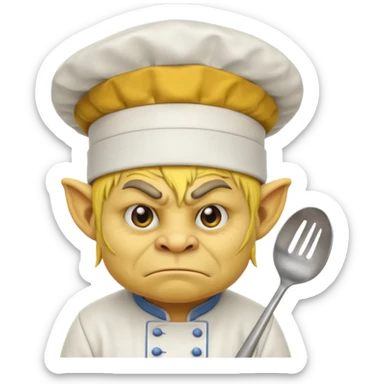 troll the yellow chef sticker