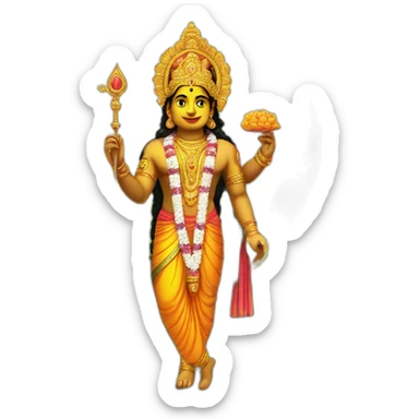 Lord Muruga with Vel sticker