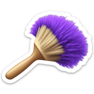 Purple dust brush  sticker