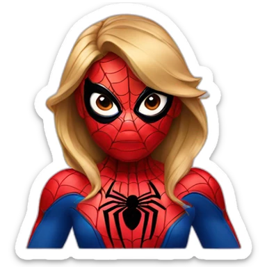 girl spider-man sticker