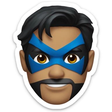 dc comics nightwing masked sticker
