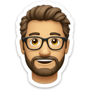 hombre-joven-moreno-atractivo-gafas-poca barba sticker