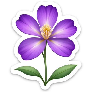 orris root flower sticker