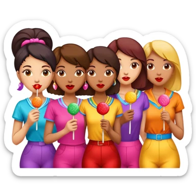 Spice girls, chupa chups lollipops sticker