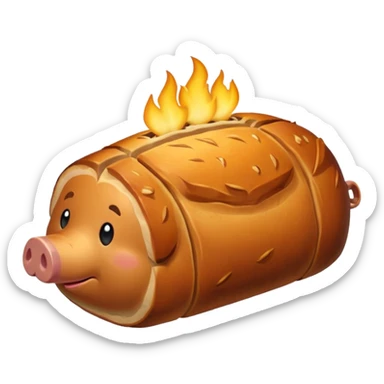 a roasted joint of pork emoji sticker
