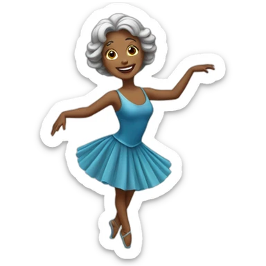 Danseuse classique vieille  sticker