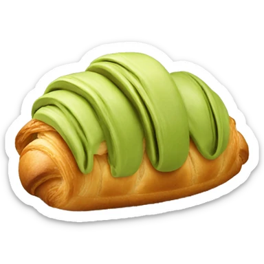 Pistachio croissant  sticker