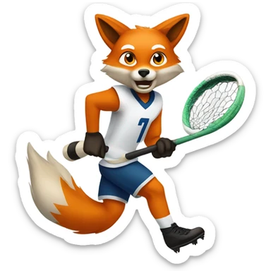 Fox scoaring a goal sticker