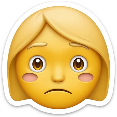 Ashamed emoji sticker